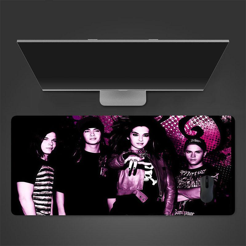 Tokio Hotel Band Mouse Pad, Large Gaming Desk Mat, Non-slip XXL Mousepad for Laptop & Tablet, Mini PC Playmat with Stitched Edges