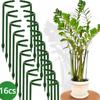 16Pcs Plastic Plant Support Pile Frame Greenhouse Arrangement Semicircle Fixed Rod Indoor Flower Plant Vine Climbing Bracket