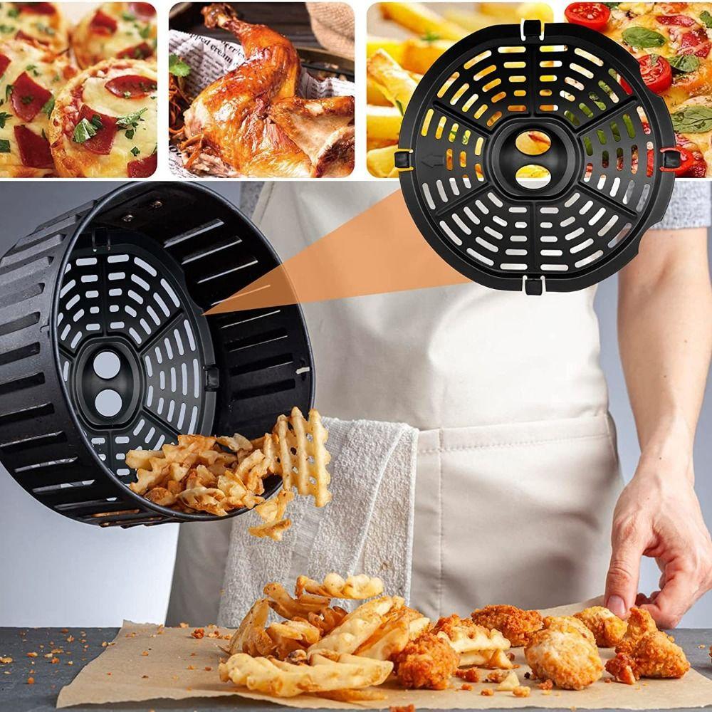 Non-Stick Air Fryer Grill Pan Round Air Fryer Grill Plates Easy To Clean Crisper Basket Kitchen