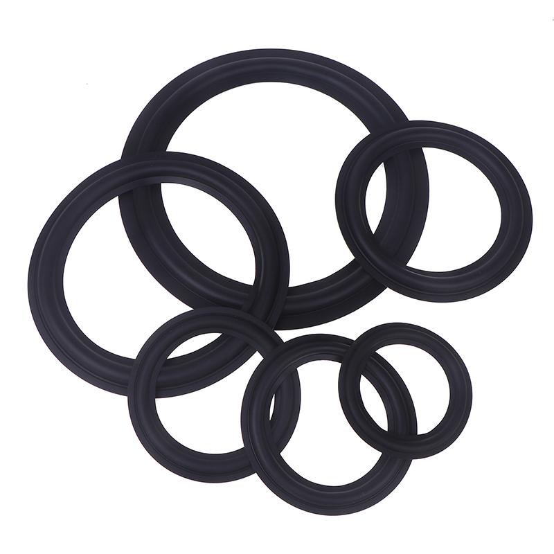 1Pc Black Speaker Rubber Repair 4/5/6.5/8/10Inch Suspension Surround Folding Ring Full Range Woofer Speaker Replacements
