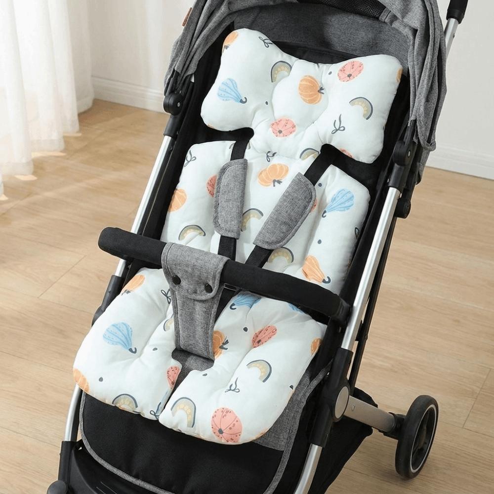 Cartoon Pattern Stroller Seat Cushion Cotton Stroller Accessories High Chair Liner Pad Going Out