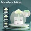 Rain Cloud Humidifier Rain Drop Sound Night Light Aromatherapy Oil Essential