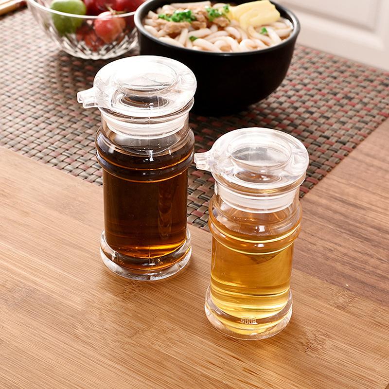 Acrylic Soy Sauce Bottle Large-Capacity Sealed Seasoning Pot Multifunctional Leak-Proof Vinegar Oil Bottle Kitchen Utensils Tool