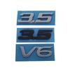 3D ABS 3.5 V6 Letters Logo Car Letter Sticker Tail Bumper Badge Auto Rear Trunk Emblem Accessories