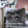 Winter Pipe Insulation Sleeve Self Adhesive Frost Protection for Faucet Water Pipe Freeze Proof Cover Outdoor Faucet Cover Winter Peel-and-Stick