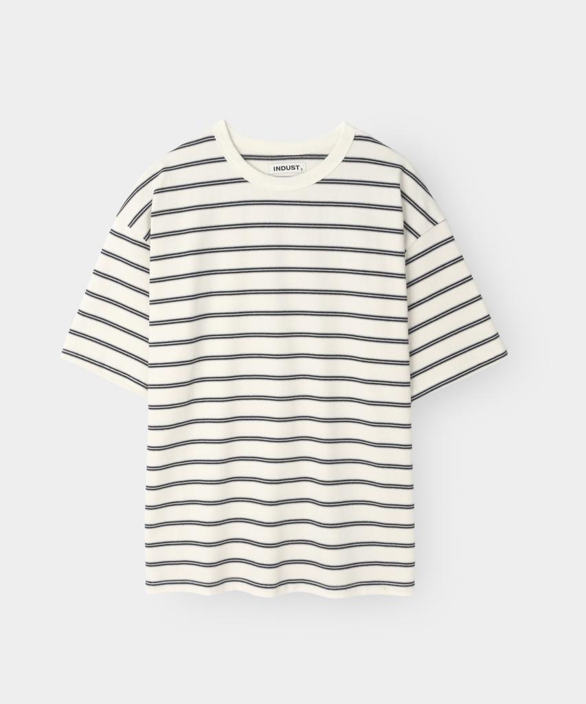 INDUST Striped Half T-Shirt_8 Colors (Type A)