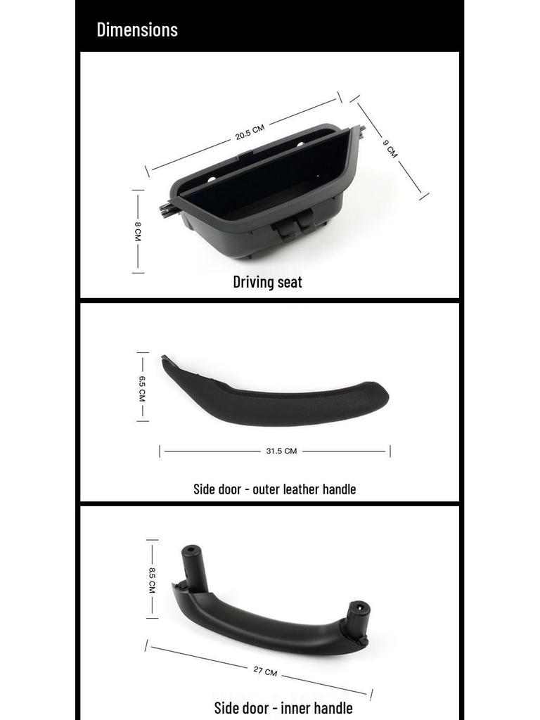 Compatible BMW X3/X4 Door Interior Handle & Armrest F25/F26 Assembly