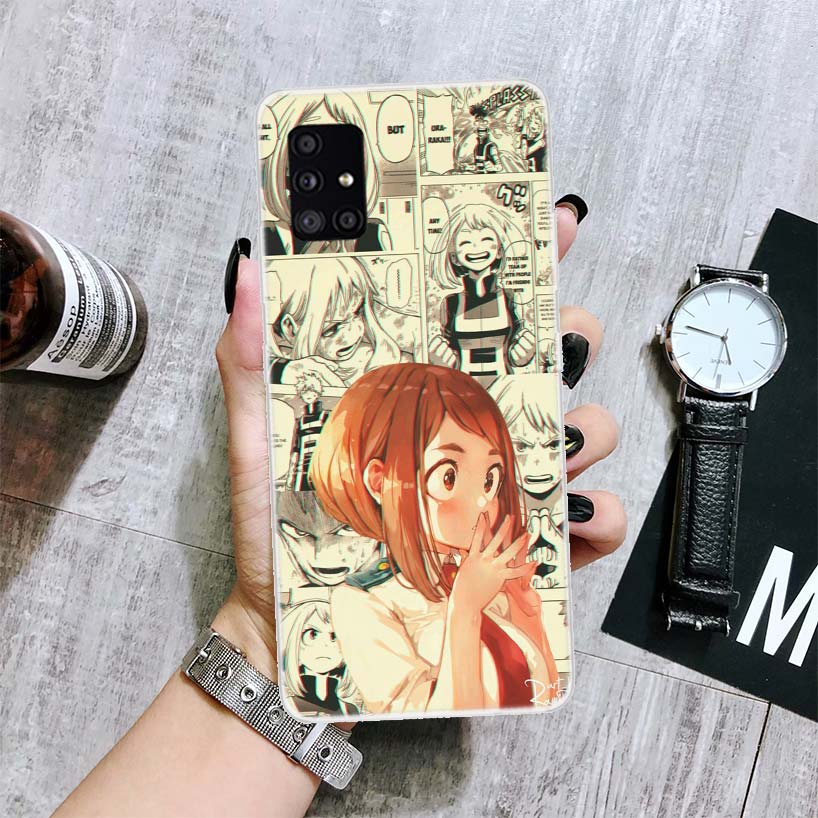 Чехол для телефона My Hero Academy Deku для Samsung Galaxy A12 A22 A32 A42 A52 A72 A51 A71 5G A41 A31 A21 A02S M12 M21 M31 M30S Fundas