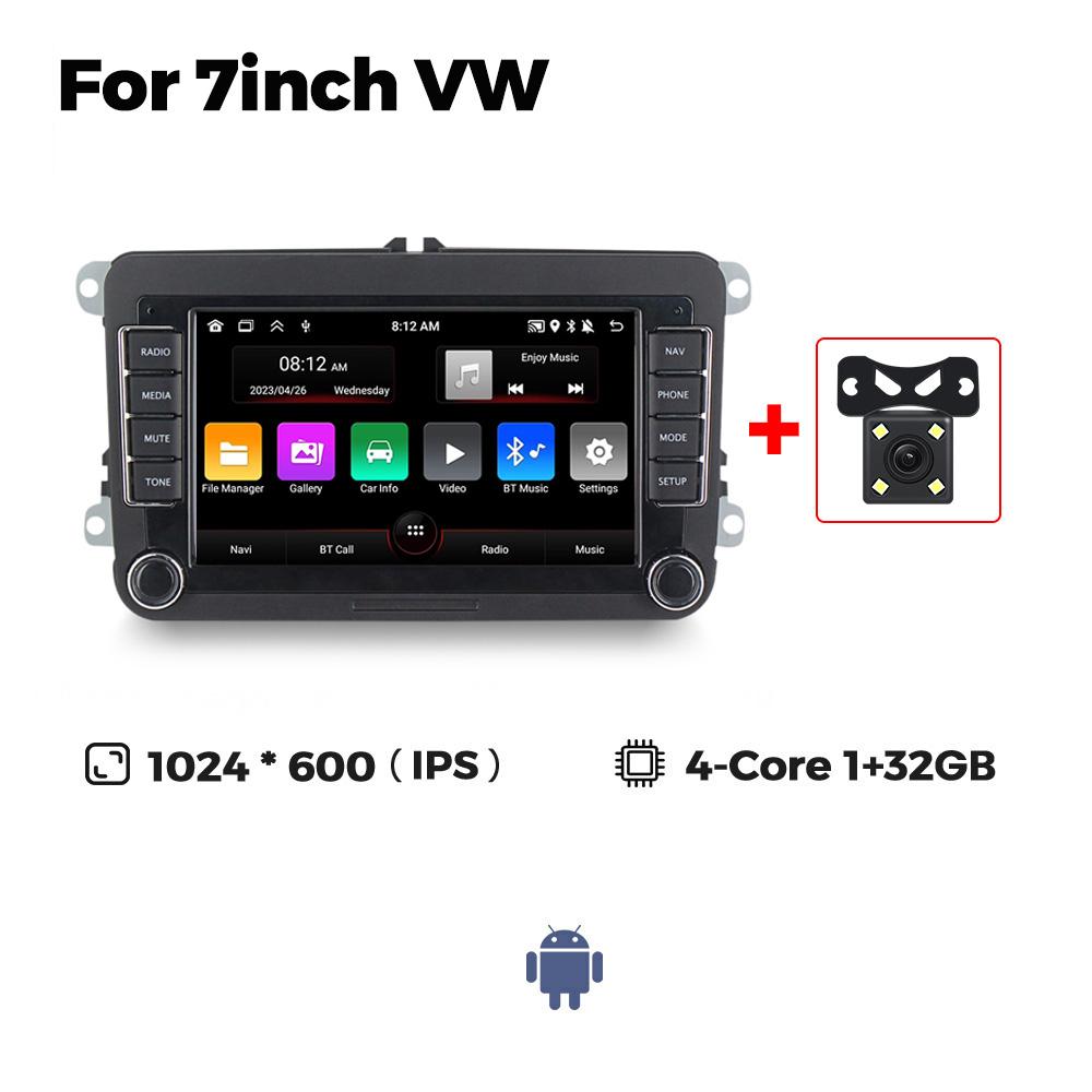 Android Carplay Автомобильный Радио Видео Плеер Для VW Volkswagen Skoda Octavia golf 5 6 touran passat B6 polo Jetta 2Din Стерео Ресивер