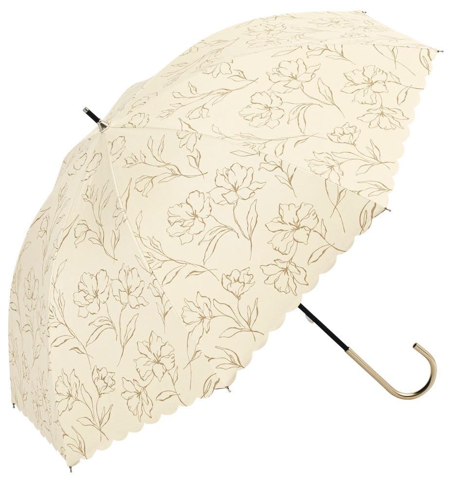BECAUSE Long Umbrella PU Line Flower IV B-945325