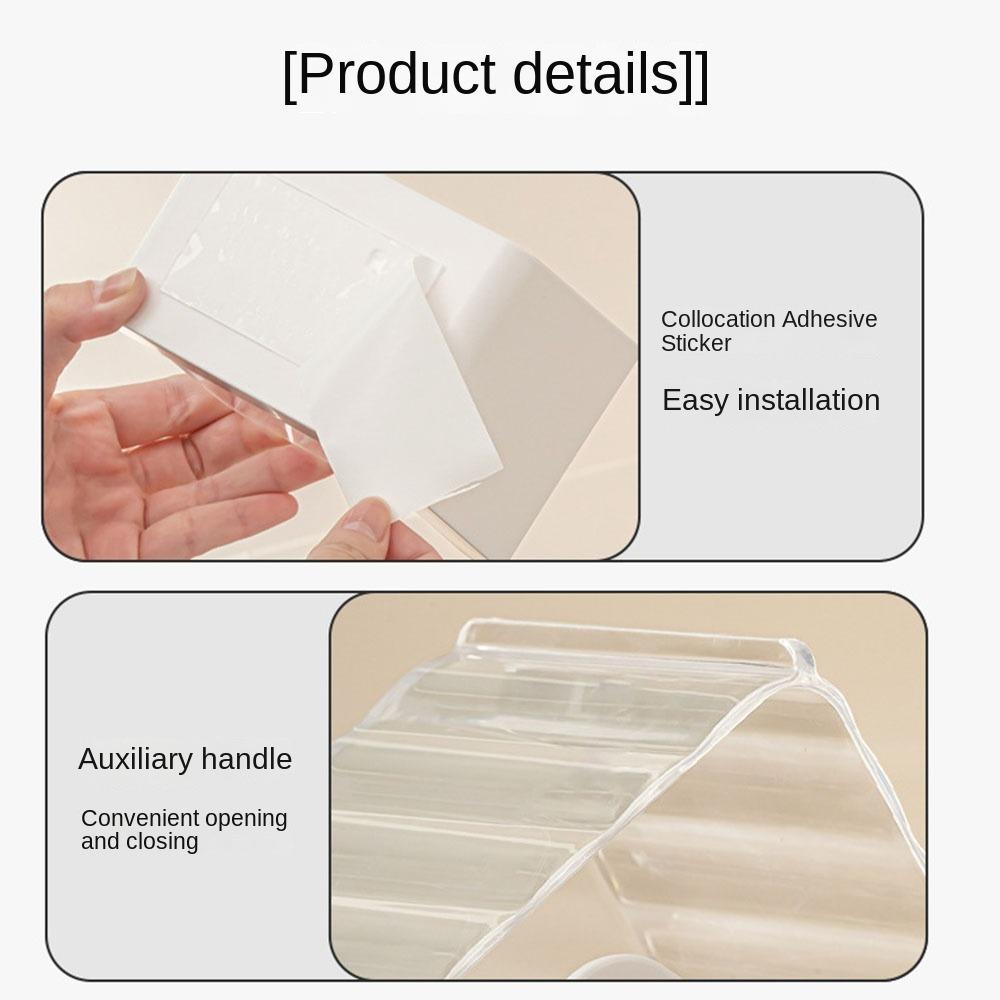 Прозрачный ящик для хранения, подвесной органайзер под стол, модные коробки для хранения мелочей