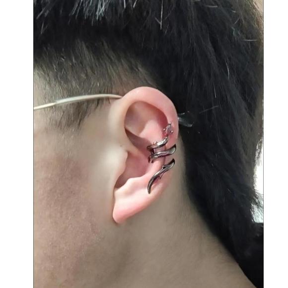 Серьги-клипсы в виде мультяшного магического короля для мужчин и женщин