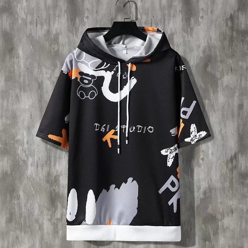 Летний комплект из двух предметов: шорты и рубашка с короткими рукавами для мужчин 2022 года