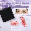 Штамп для линии глаз с чернильной пастой, натуральный вид, искусственные нижние ресницы, пластиковый штамп