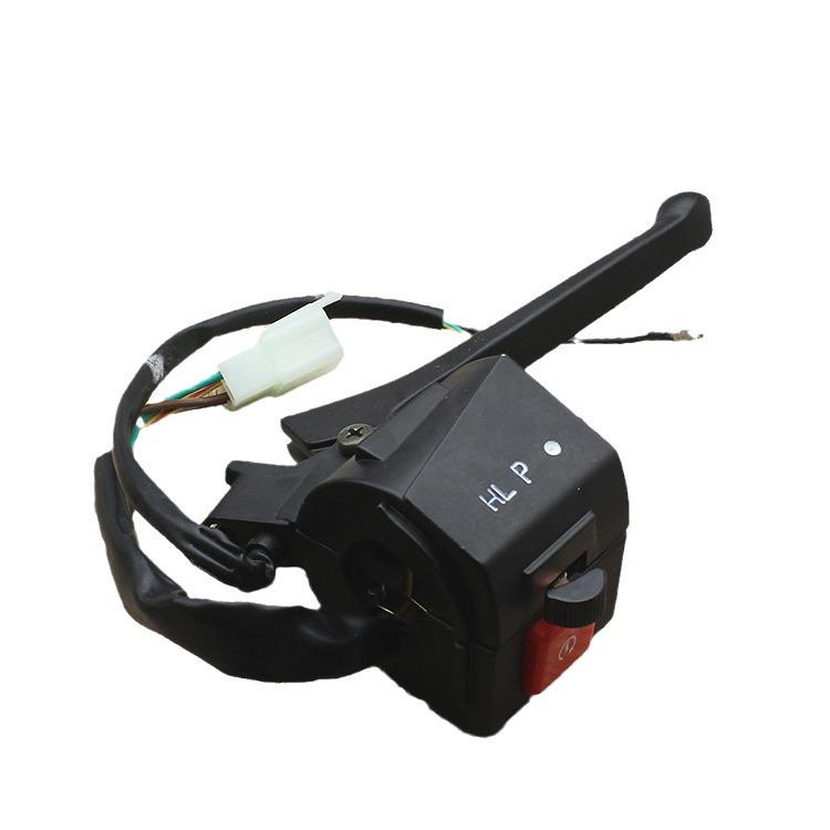 Блок переключателей руля мотоцикла для Dayang DY100: Управление указателями поворота, фарой и клаксоном.