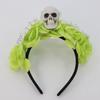 Halloween Decor Halloween Hair Hoop Simulation Flower Gothic Flower Hairband  Girls/Children