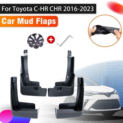 4X брызговики для Toyota C HR 2022, аксессуары C-HR CHR 2016 ~ 2023, автоматический брызговик, передний и задний брызговик автомобиля