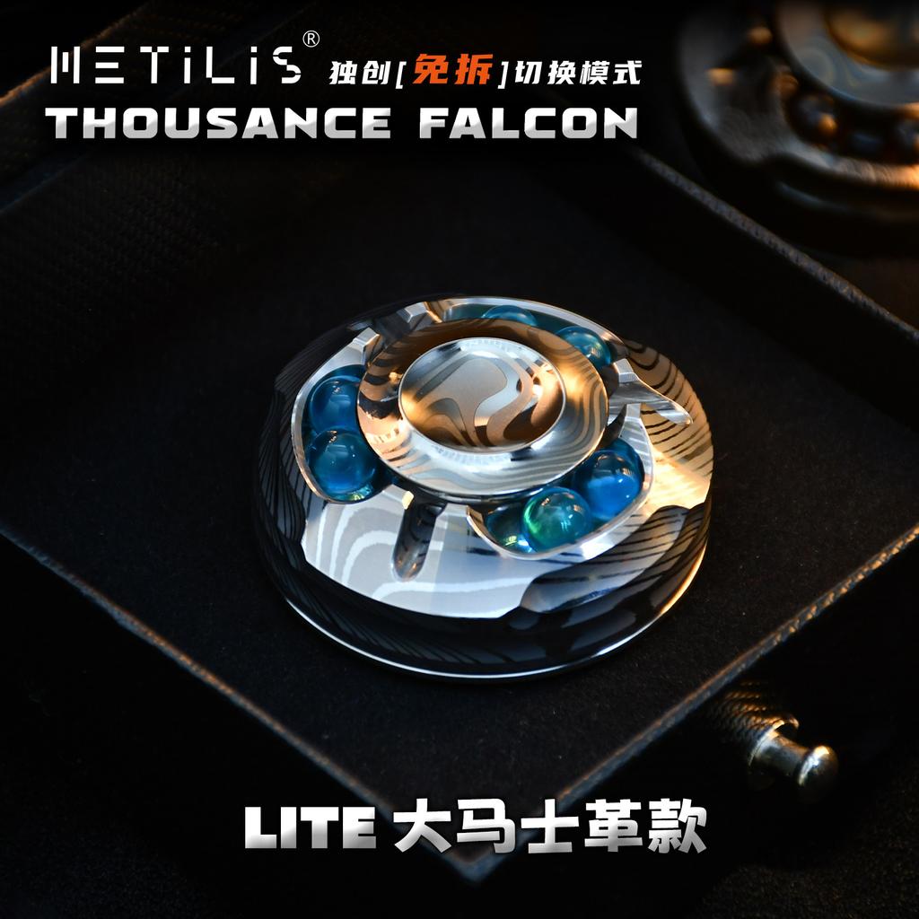 Metilis Thousance Falcon Lite Fidget Spinner Edc Metal Fidget Toys Adhd Toys Alloy Fidget Spinner Multi-Modes Decompression Gift