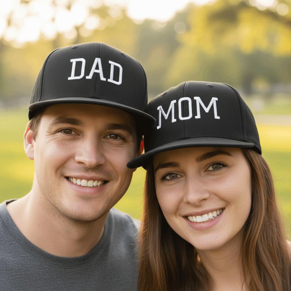Adjustable Parents Matching Baseball Cap Hip Hop Baseball Hats MOM DAD Snapback Cap  For Man Women
