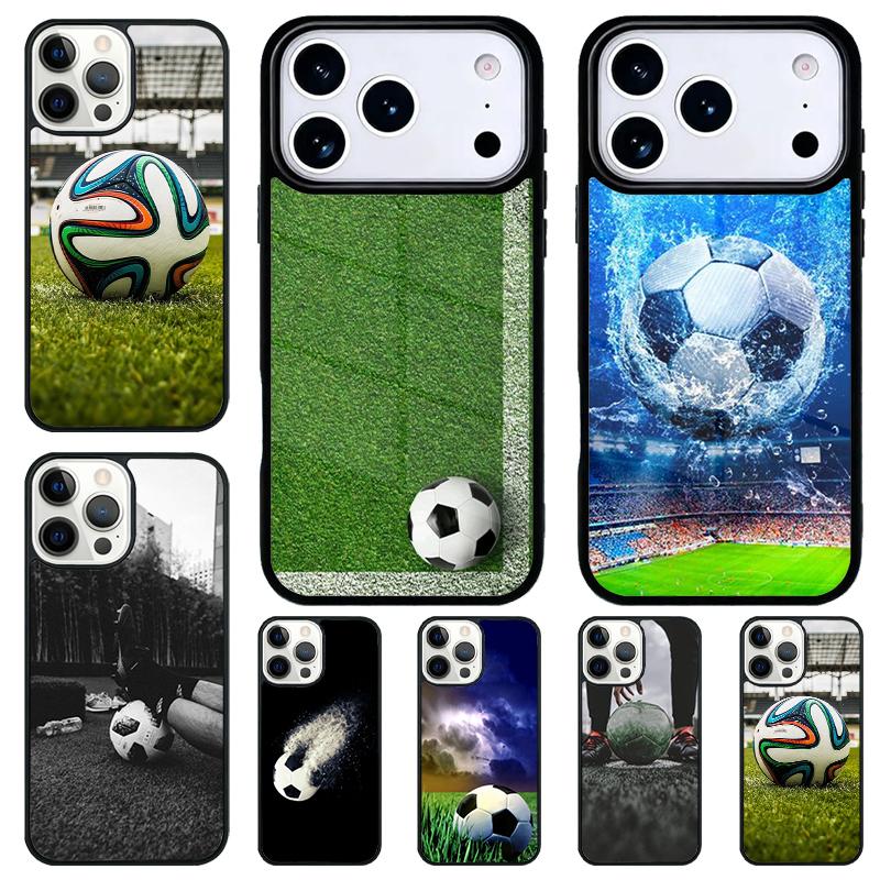 Чехол для телефона Футбол Футбол для iPhone 17 Air 16 15 11 12 14 13 Pro Max Ударопрочный чехол