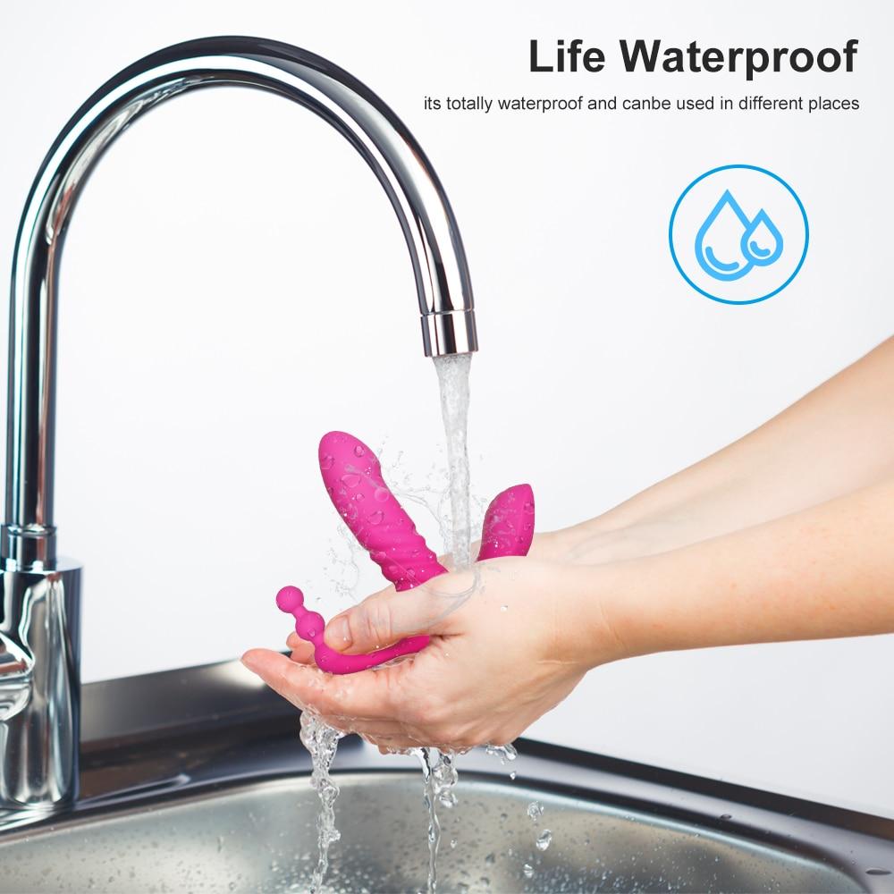 G Spot Беспроводной Пульт Дистанционного Ношения Автоматический Фаллоимитатор Стимулятор Клитора Вагинальный Анальный Вибратор Секс-Игрушки для Женщин