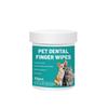 50 шт. Дентални пръстови кърпички за кучета котки Контрол на зъбната плака Почистване на зъбите с освежител за дъх Преносими за домашна употреба при пътуване консумативи за домашни любимци