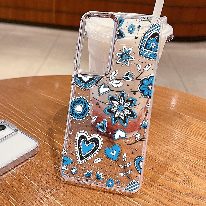 Cute Candy Love Heart Case For Samsung A57 A37 A17 A56 A36 A16 A55 A54 5G S21 FE S22 S23 S24 S25 Plus S26 Ultra Plating Lens Clear Soft Cover