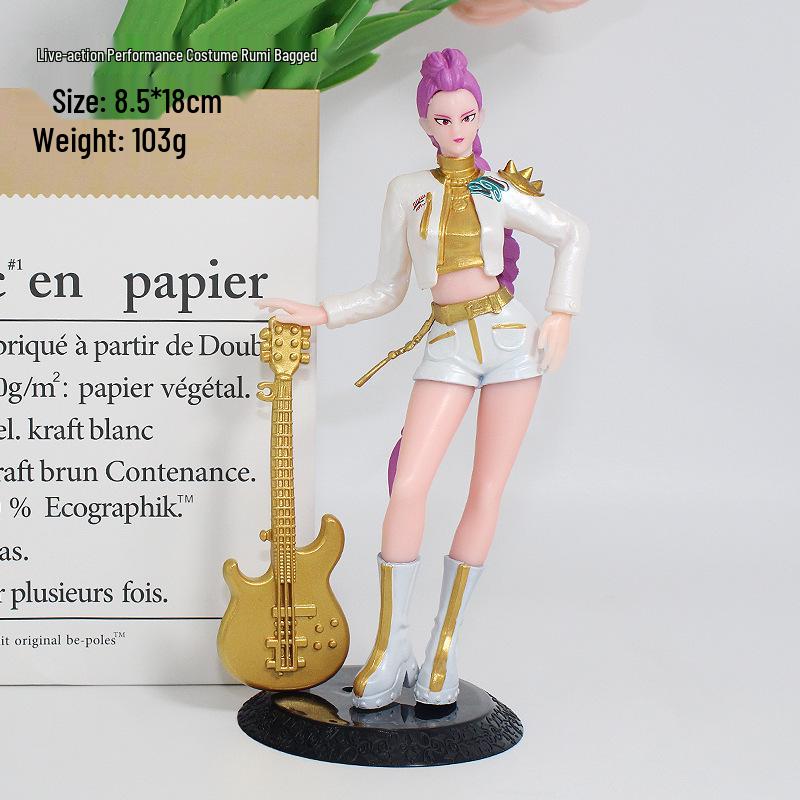 Real-life Monster Hunter Witch Squad Figures: Rumi, Mira, Zoe Desktop Ornaments