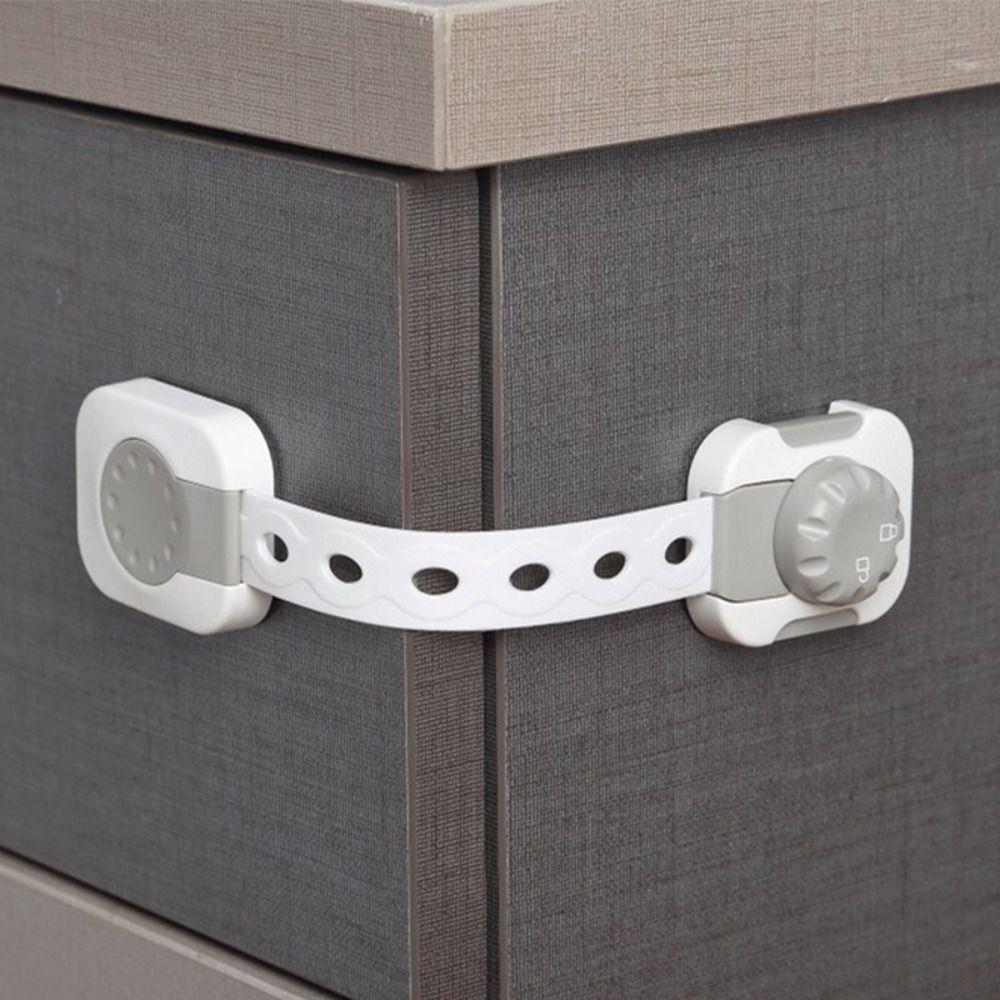 Strong Fixation Cabinet Door Lock Safety Buckle Refrigerator Door Lock Drawer Lock  Toddler