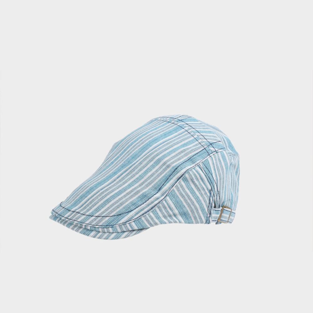 Y2k Newsboy Cap Striped Painter Hat New Peaked Caps Female