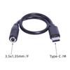 Кабель для зарядки USB Type C Male to 3.5x1.35mm Female для планшетов, телефонов и колонок