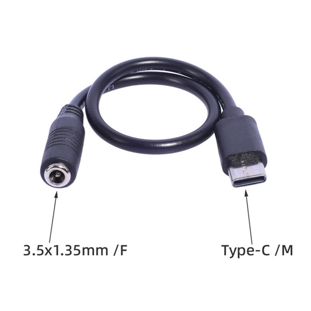 Кабель для зарядки USB Type C Male to 3.5x1.35mm Female для планшетов, телефонов и колонок