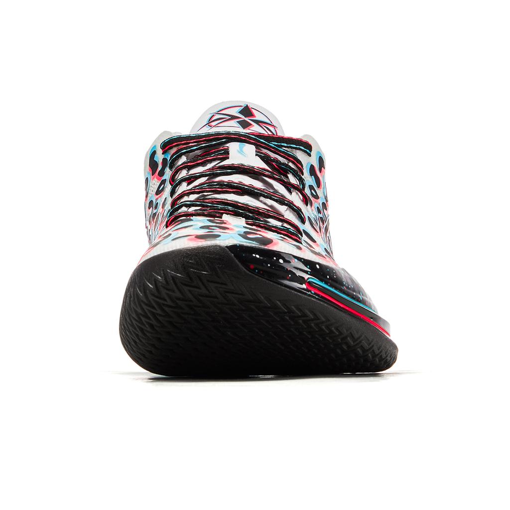 LiNing Blade 4 V2 3D Fragment Anti-Slip Anti-Twist Shock Absorption Lightweight Durable Low-Top Basketball Shoes Men Sneaker Black White ABAU059-4