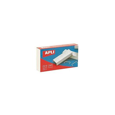 Скобы - APLI - Коробка 1000 - 22/6 мм - 24/6 мм - Сталь