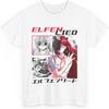 Аниме Elfen Lied Люси Футболка Мерч Повседневная рубашка с коротким рукавом