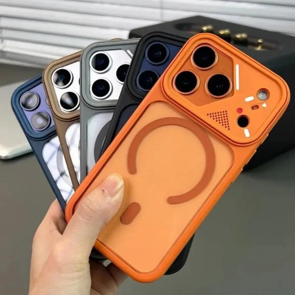 Роскошный мягкий бампер для Magsafe Прозрачный акриловый чехол для iPhone 17 Pro Max Air 16 Funda 15 14 13 12 Pro Max 11 Ударопрочная жесткая крышка