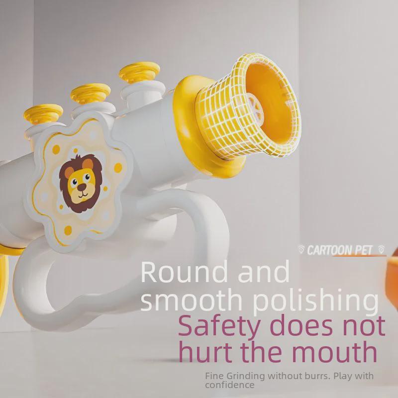 Мультяшная детская труба-свисток со шнурком - музыкальный инструмент для детей