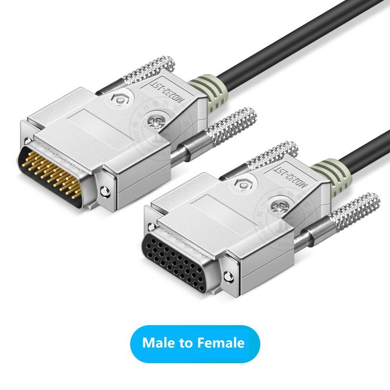 DB26 Pin Cable HDB26 3 Rows DB 26P Male to Female Male to Male Female to Female Extension Date Cable Customized Screw Holes