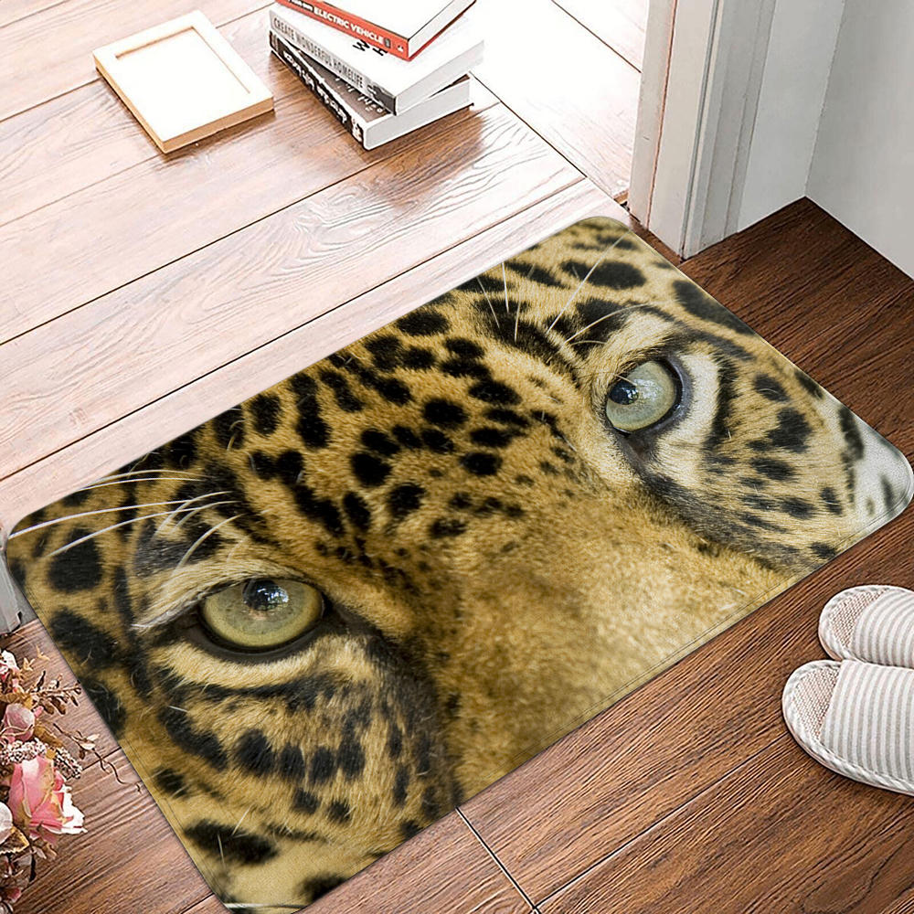 Нескользящий замшевый коврик для ванной для гостиной, спальни, домашний коврик с изображением совы, кошачий глаз, кухонный коврик, коврик для комнаты с животным узором