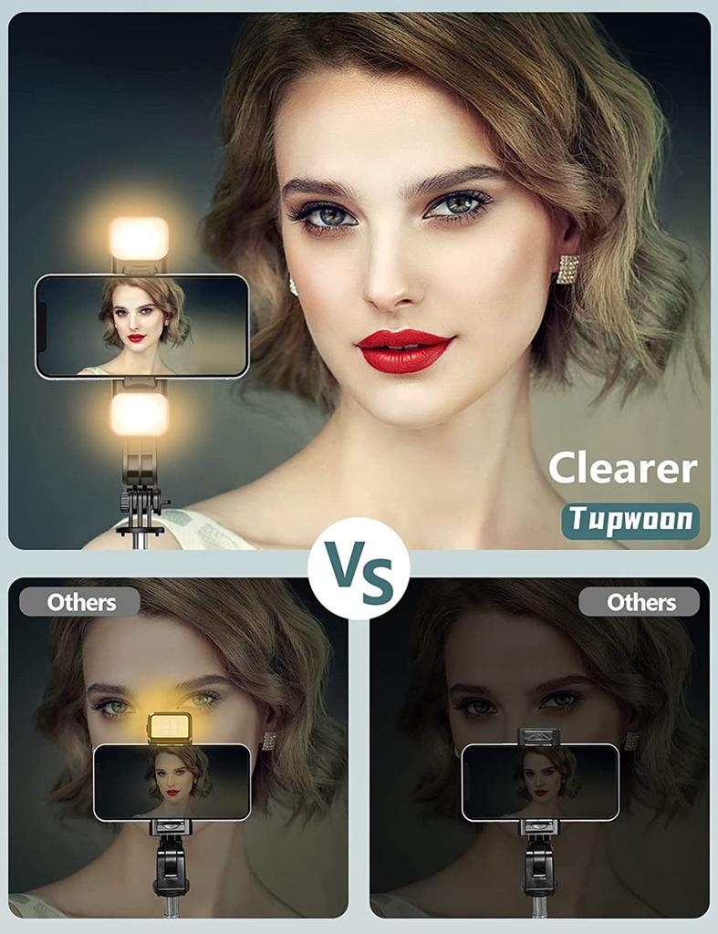 Удлиненная селфи-палка с Bluetooth-подставкой для селфи, штатив с заполняющим светом и дистанционным управлением затвором для Android IOS 2025, последняя популярная модель