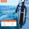 Boat Fenders, 5.5" x 20" Boat Bumpers for Docking, Inflatable Ribbed Fender with Center Holes, Marine Boat Dock Fender Bumper with Air Pump, 4 Needles