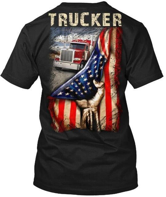 Trendsetting Proud Trucker - TTshirt Made in the USA Size S to 5XL