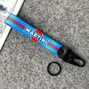 Martinis Racing Keychain Martini Nylon Leather  Keyring Holder for Porsche 911 917 917LH 918 Panamera 970 Accessories
