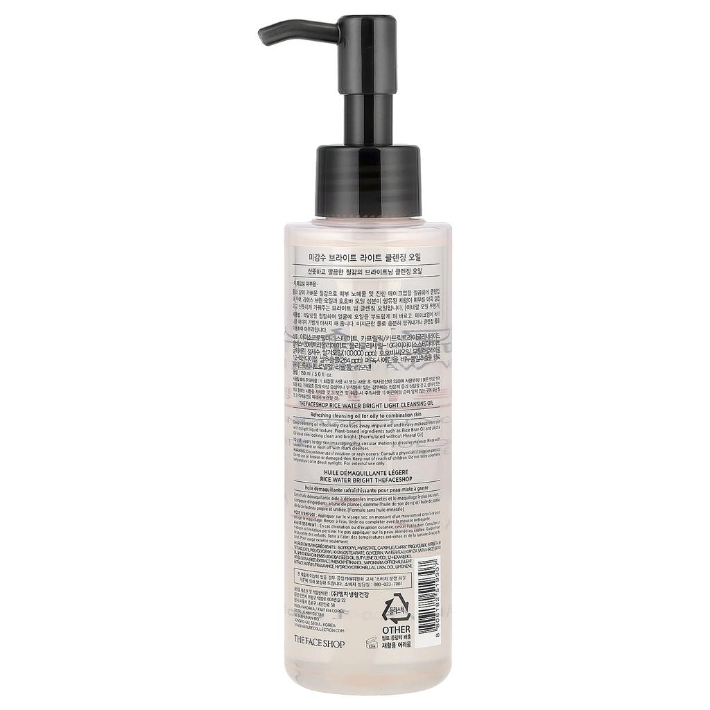 The Face Shop Micronized, Light Cleansing Oil, Oily and Combination Skin, 150ml (5 Fl Oz)