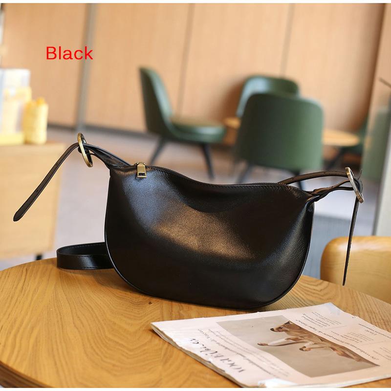 2025 Новые женские сумки через плечо из натуральной кожи, сумка-пельмень, превосходная сумка через плечо из коровьей кожи, оригинальный дизайн, сумка-хобо, кошелек