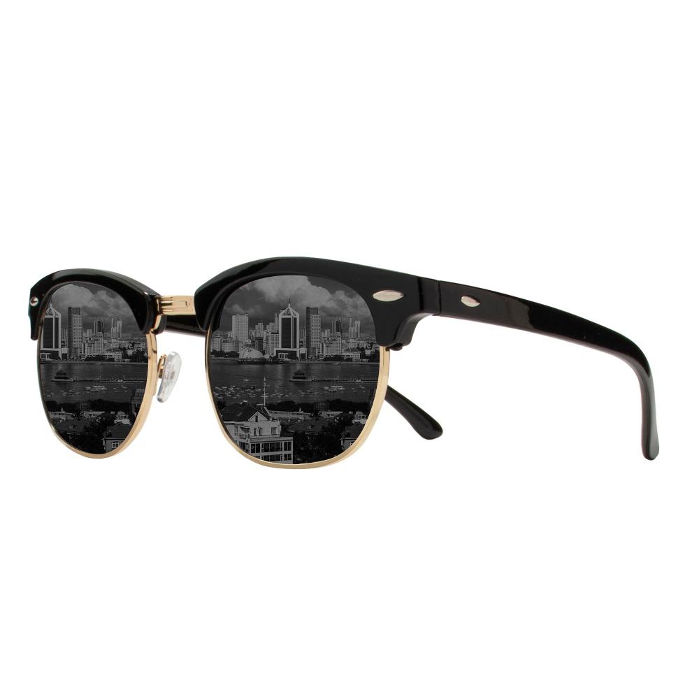 5 шт. Классические Солнцезащитные Очки Мужские Женские Ретро Высокое Качество Солнечные Очки Заклепка Женские Мужские Модные Зеркальные Очки