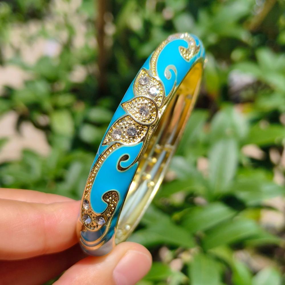 Crown Crown Cloisonne Bracelet Colored Dropper Oil Women's Hand Bracelet Gifts for Women Girl