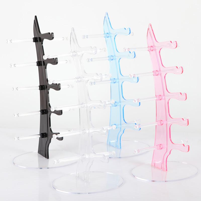 5 Layers Sunglasses Glasses Show Rack Counter Display Stand Holder Jewelry Packaging & Display Clear