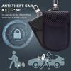 Сумка для хранения ключей от машины, брелок для ключей, двухслойный дизайн, компактный портативный противоугонный чехол для ключей от машины, органайзер