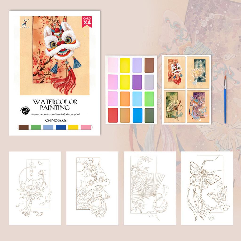 Набор для рисования акварелью, игрушка для путешествий и дня рождения в подарок для подростков и начинающих взрослых